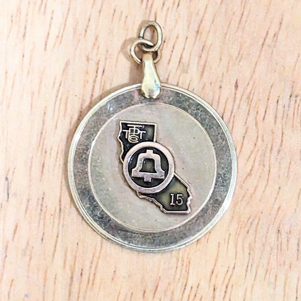 Pacific Bell 12k Gold Filled Pendant